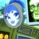 Future-Blight’s sentient AI GAL flirtatiously mocks Dr. Blight’s AI HAL.